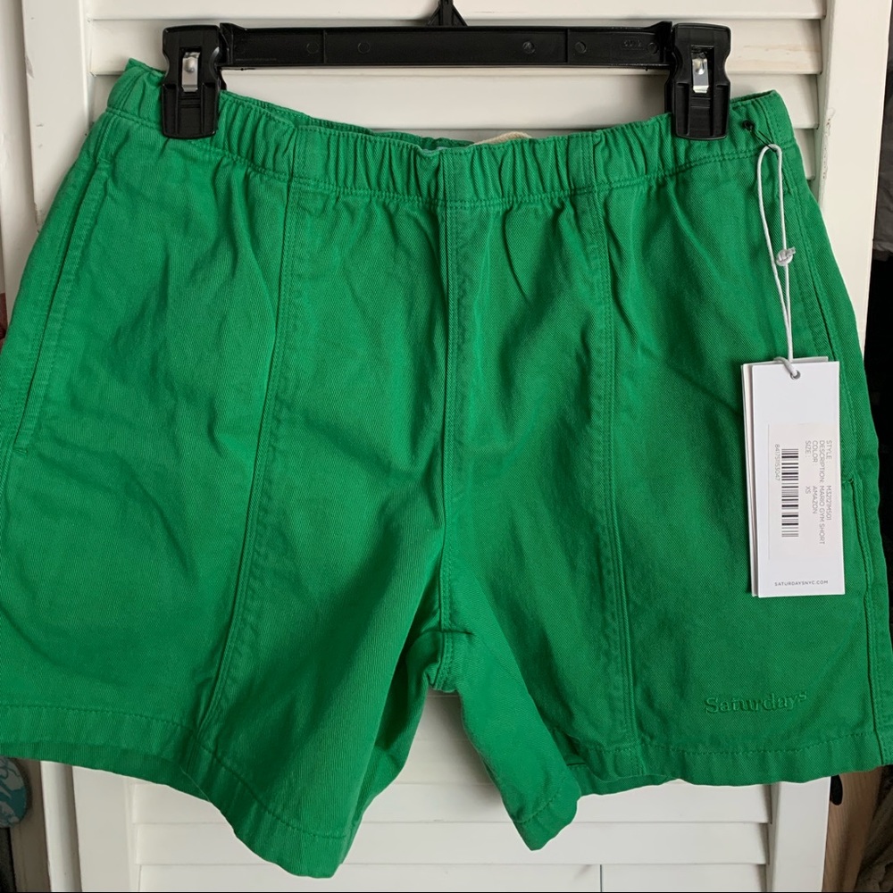Green shorts